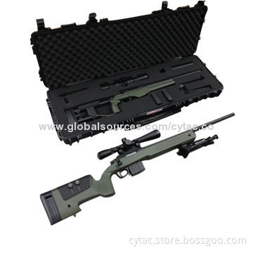 Durable waterproof plastic case for military guns, cameras, hardware tools, airsoft, rifle, shotgun